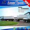 China trailer manufacturer dump truck towing full tipper trailer with drawbar